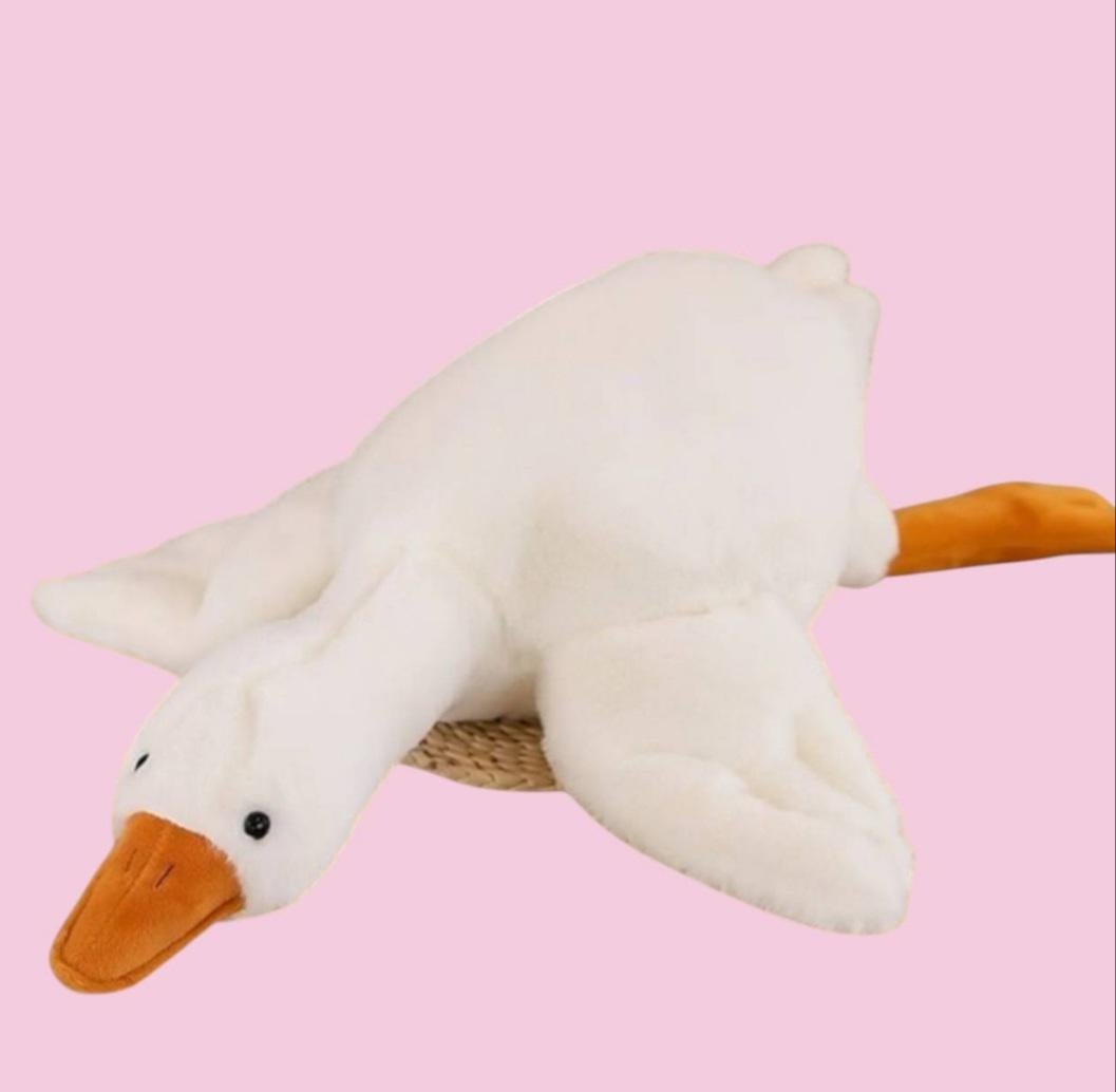 Игрушка мягкая Гусь-обнимусь 190 см Белый