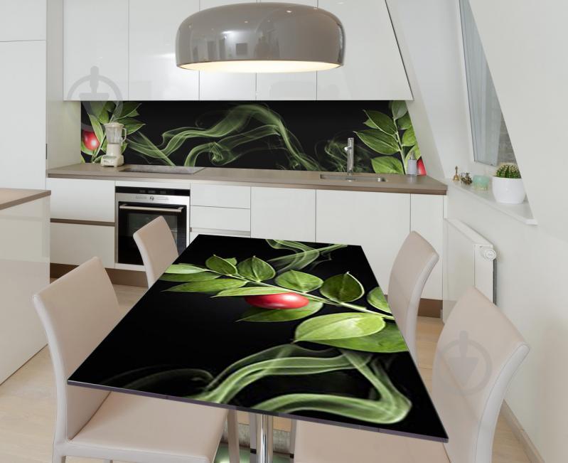 Наклейка 3Д виниловая на стол Zatarga «Кофейная ветвь» 600х1200 мм для домов, квартир, столов, кофейн, кафе