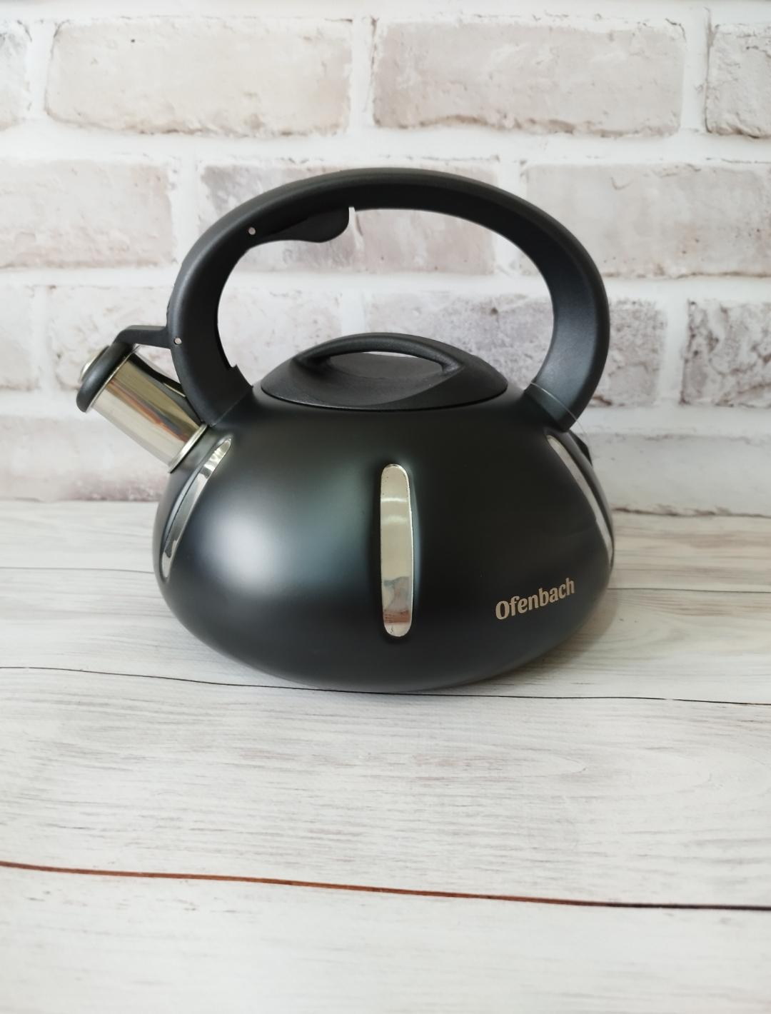 Чайник Ofenbach 100303 із свистком нержавіюча сталь 2500 мл (14516877)