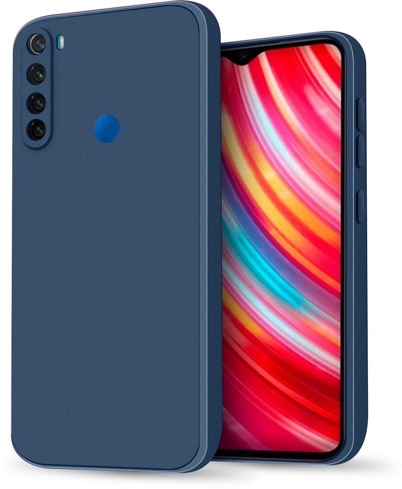 Силиконовый чехол HardCorner Xiaomi Redmi Note 8 2021 (с микрофиброй) Blue (38093-28)