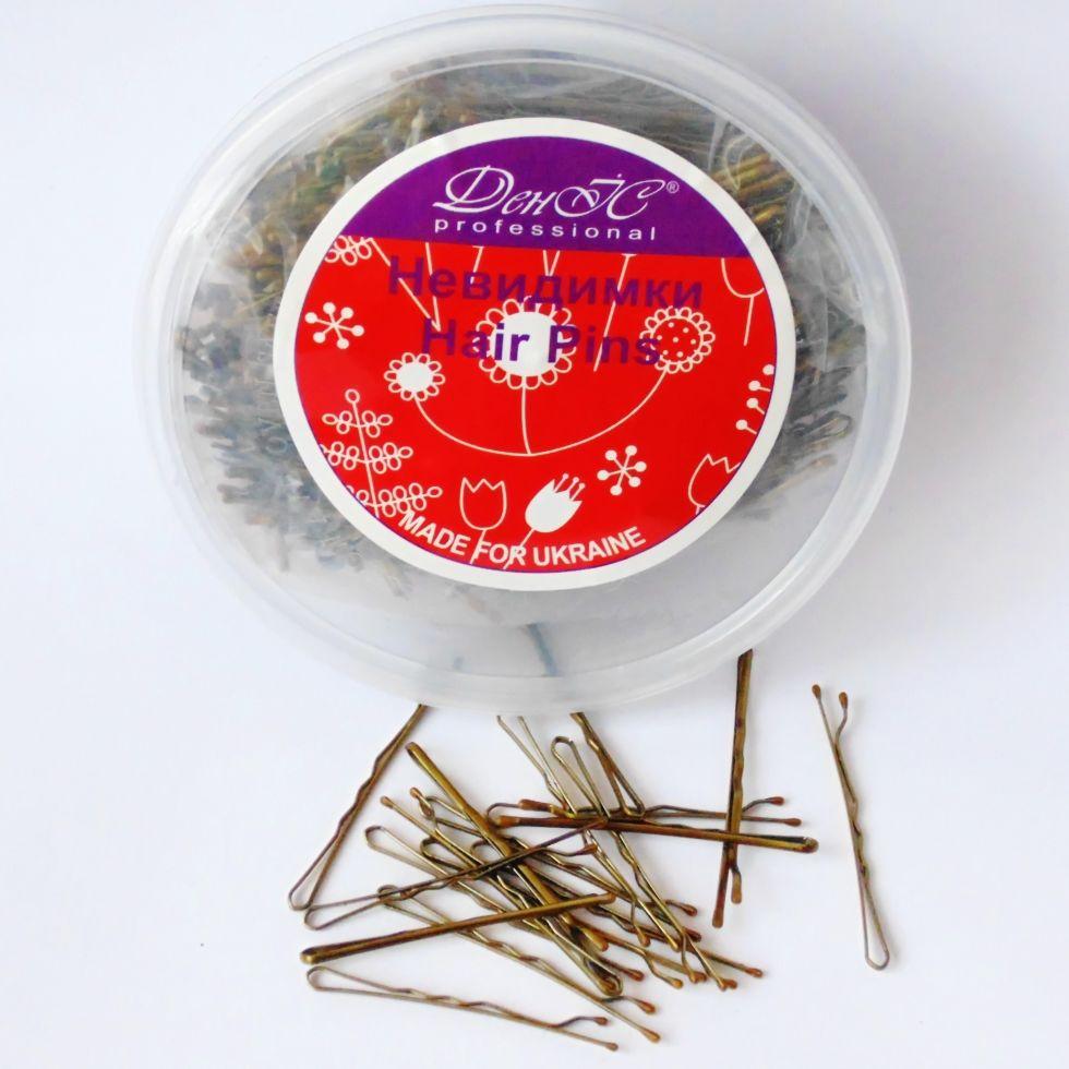 Невидимки для волос ДенІС professional H03 50 мм 530/550 шт. Золотой (1453070539)