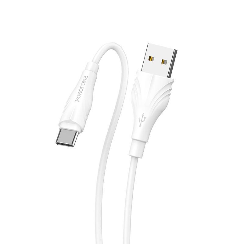Дата кабель Borofone BX18 Optimal USB to Type-C 3 м White