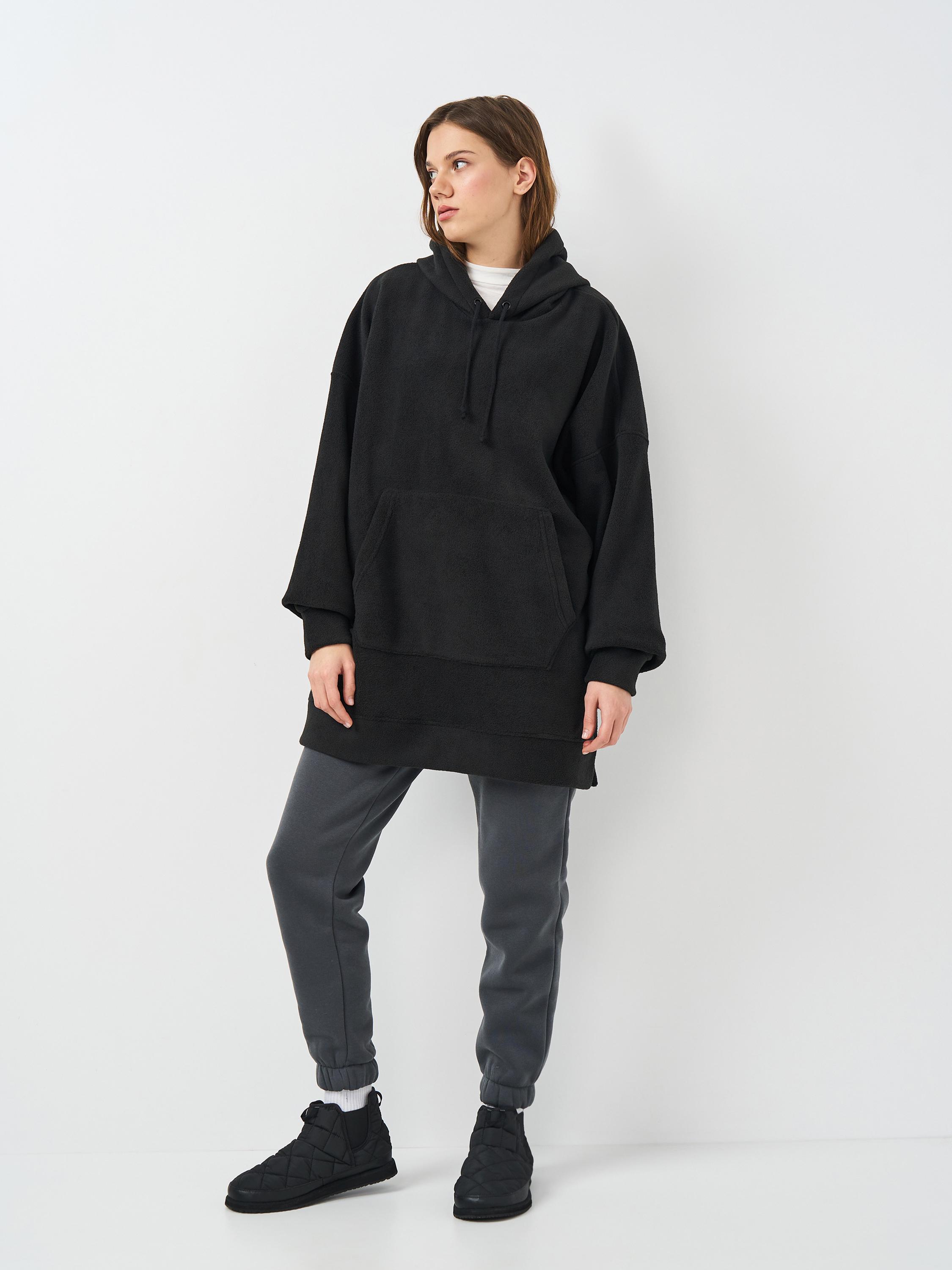 Толстовка на флисе Купер женская р. 54 Черный (2119329524) - фото 2