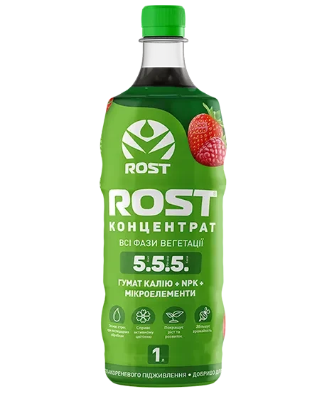 Добриво органо-мінеральне ROST концентрат універсальне 5/5/5 1 л (384)