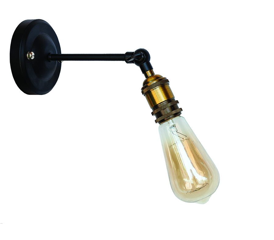 Бра Levistella Lofty удлиненное с патроном AMP14 Черный/Золотой (1963530280)