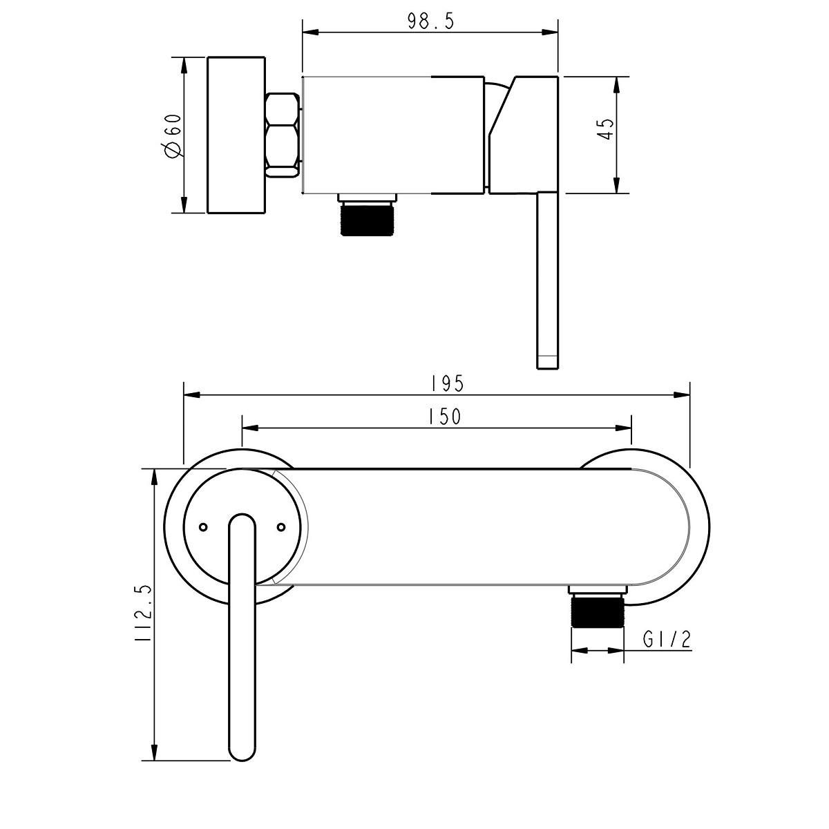 Смеситель для ванны DEVIT Laguna (84125110) - фото 2 Смеситель для ванны DEVIT Laguna (84125110) - фото 2