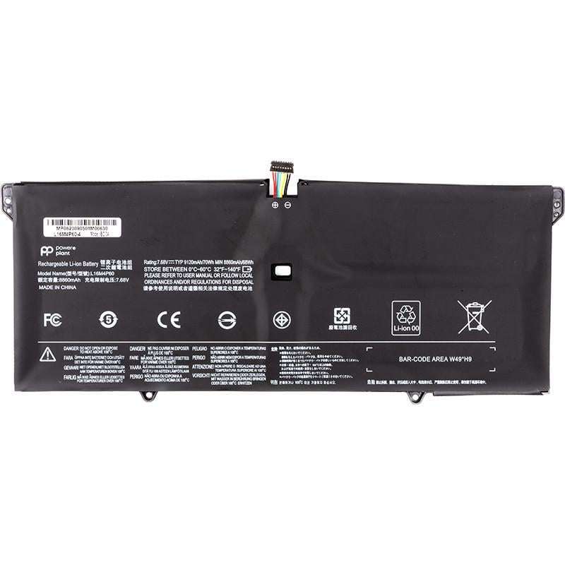 Аккумулятор Power для ноутбуков Lenovo Yoga 920 L16M4P60 7,68V 8860mAh