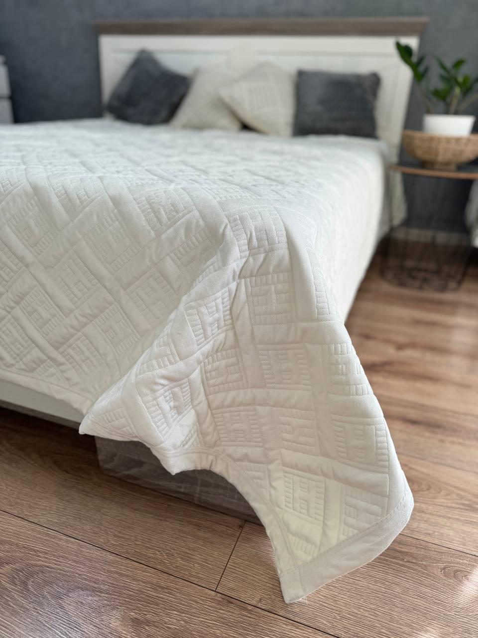 Плед велюровый Макси 230х260 см Белый (14071065) - фото 4 Плед велюровый Макси 230х260 см Белый (14071065) - фото 4