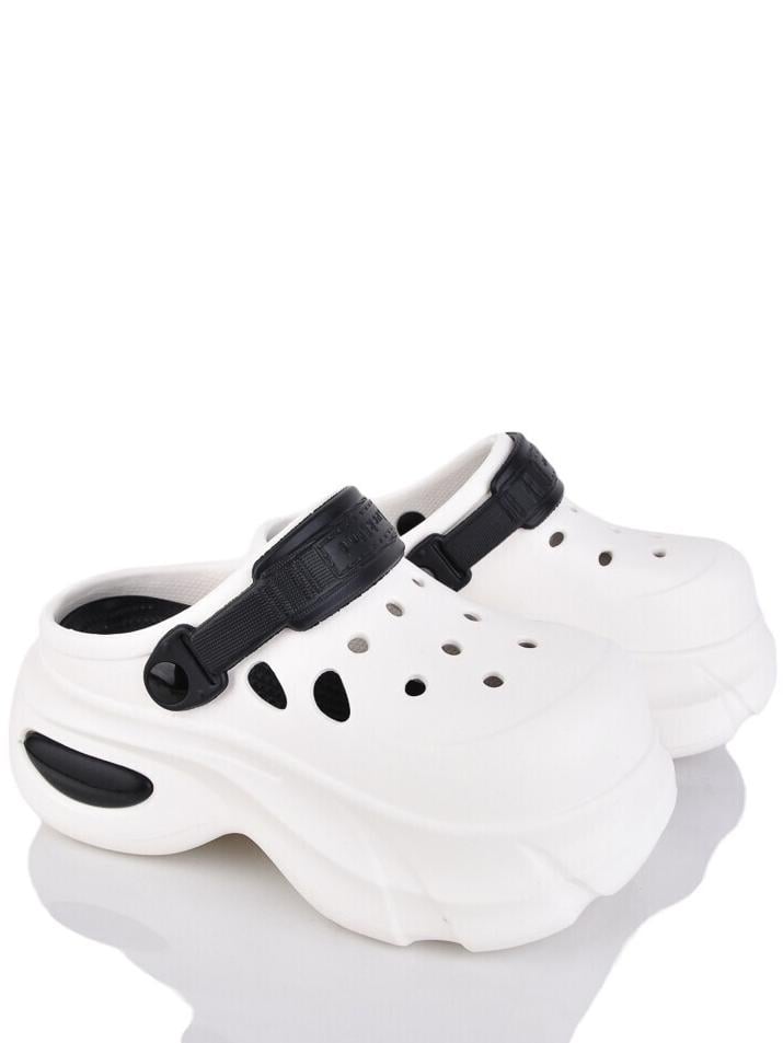 Кроксы luck Line N24506-387 р. 38 Бело-черный