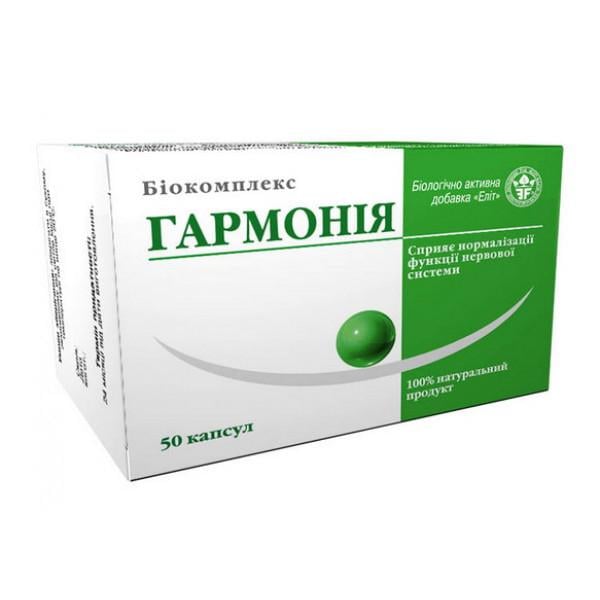 Комплекс для профілактики нервової системи Elit-Pharm Біокомплекс Гармонія 50 капс (000025291)