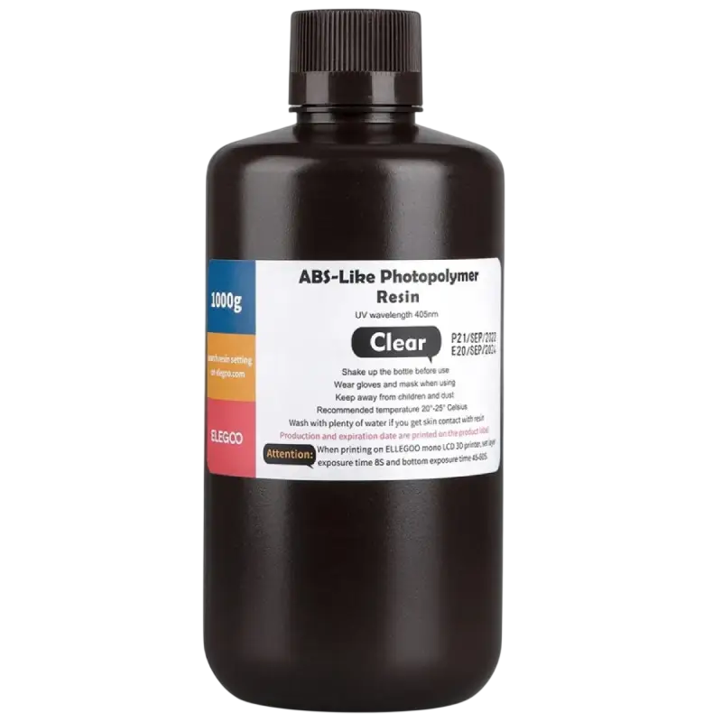 Фотополимерная смола для 3D-печати ELEGOO ABS Like Resin 1 кг Прозрачный (33733393) Фотополимерная смола для 3D-печати ELEGOO ABS Like Resin 1 кг Прозрачный (33733393)