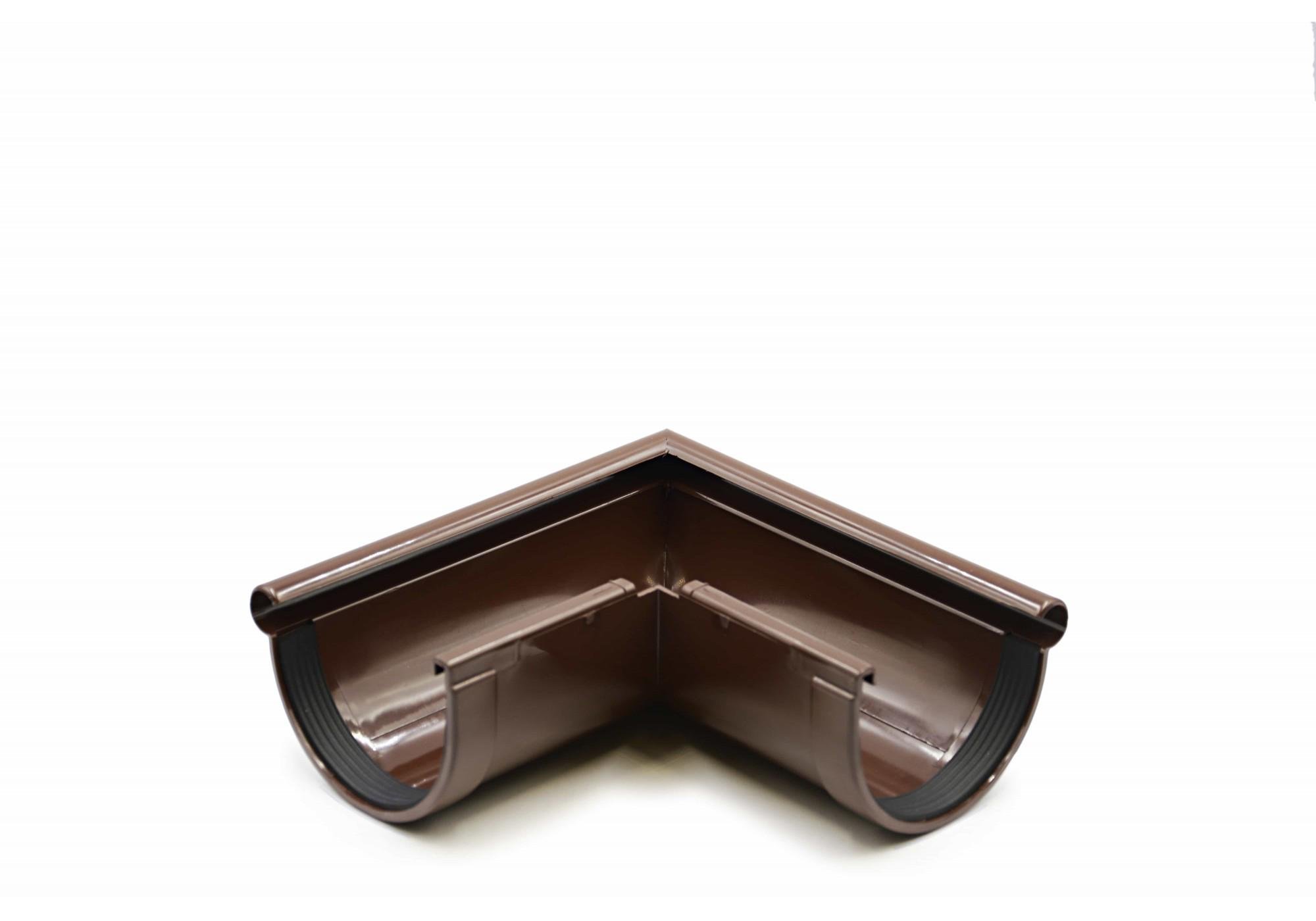 Угол желоба наружный RAINWAY 90° 130/100 Коричневый (201120230842)