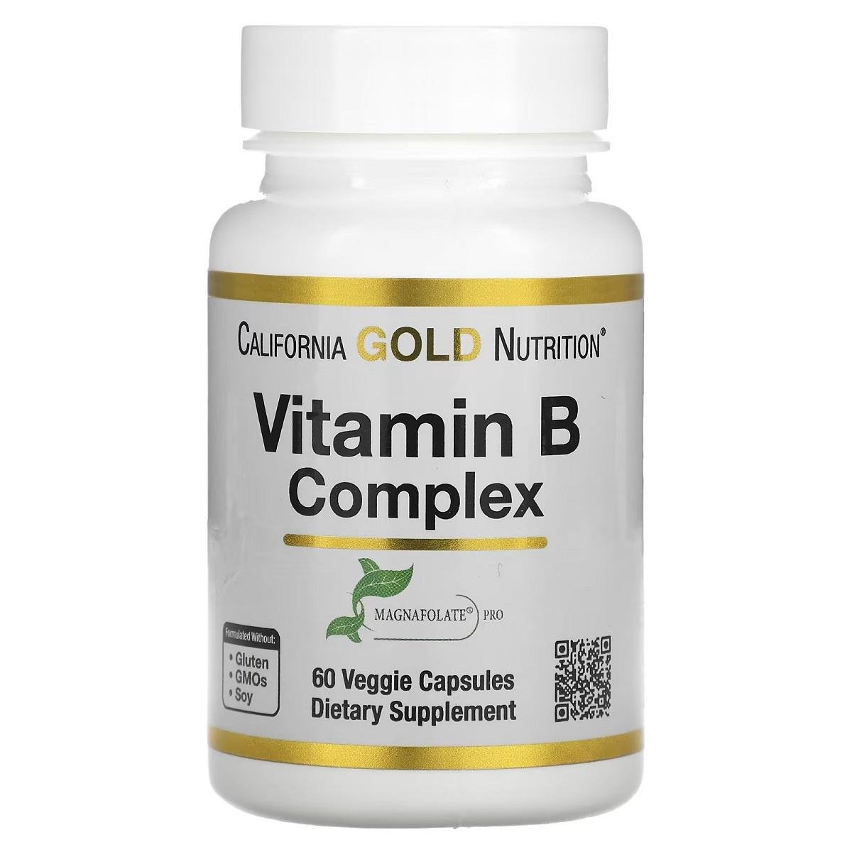 Комплекс витаминов В Gold Nutrition California Vitamin B Complex 60 вег. капс.