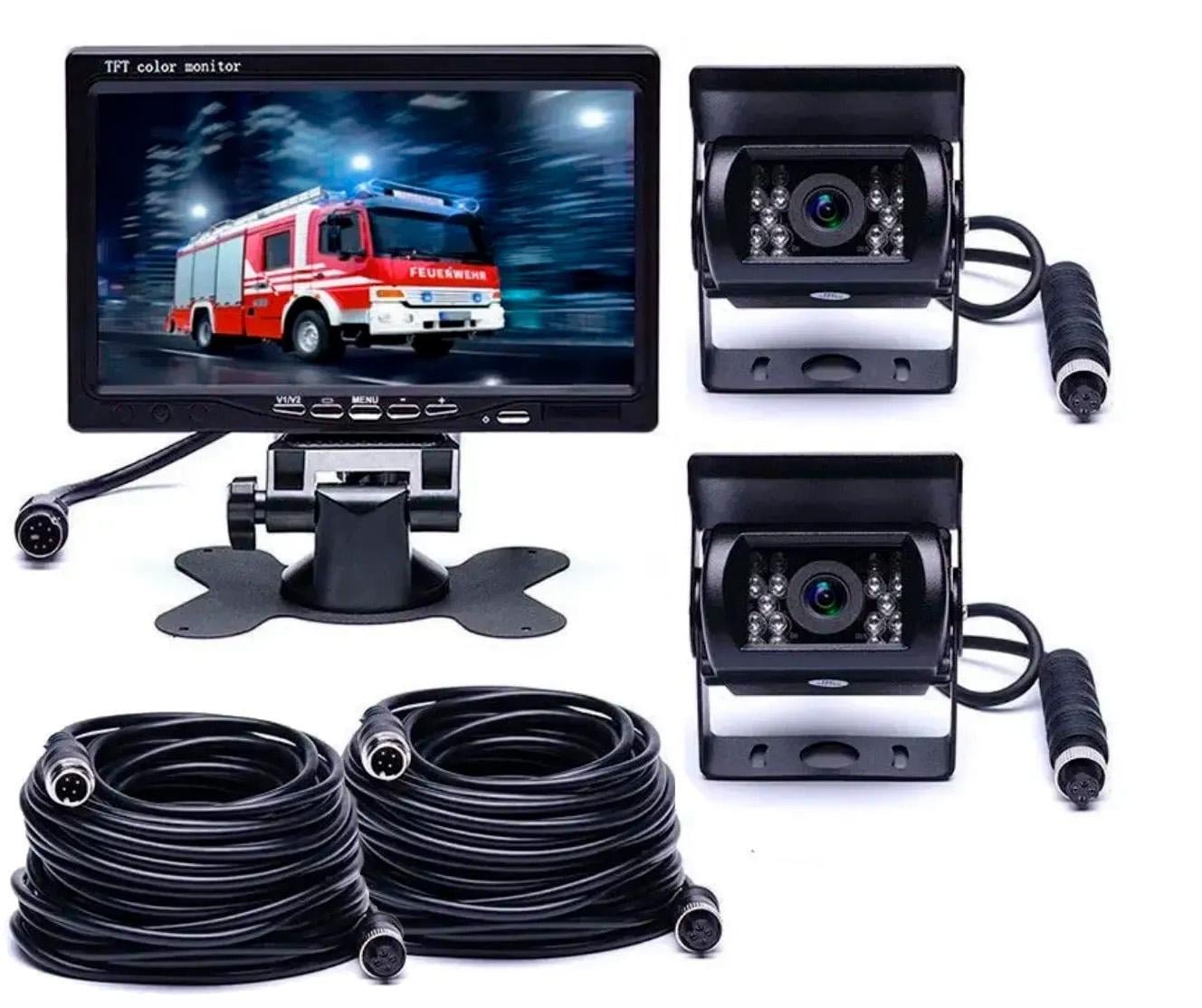 Паркувальна система з 2 камерами заднього виду та монітором 7" 10 м (35837554)
