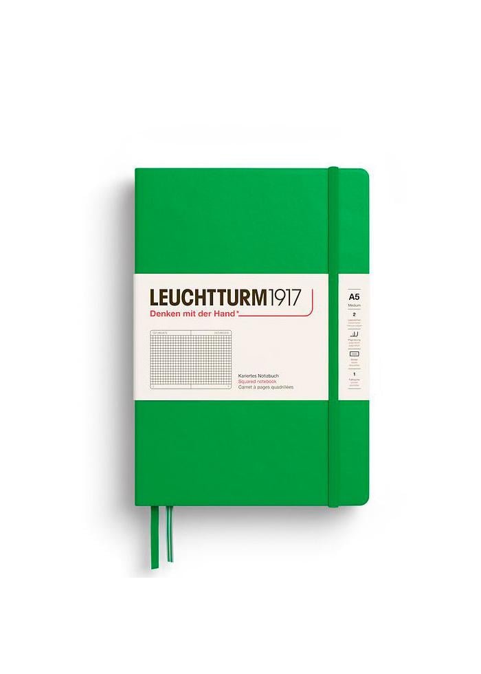 Блокнот Leuchtturm1917 средний клетка Spring Leaf (372195)