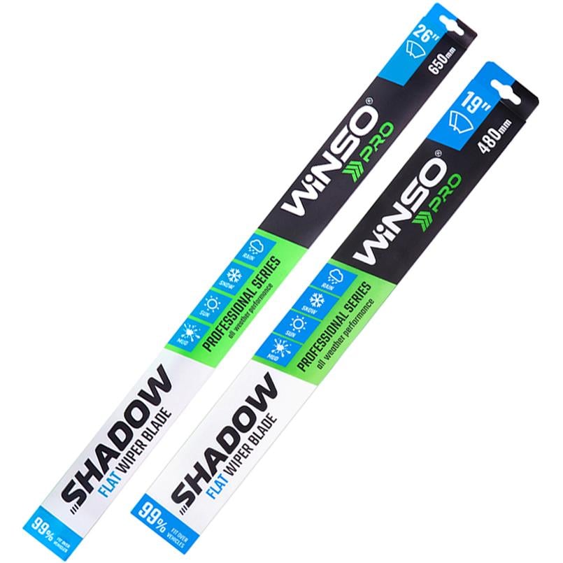 Комплект щеток стеклоочистителей бескаркасных Winso Pro Shadow для BMW 5 Series 2017-2023