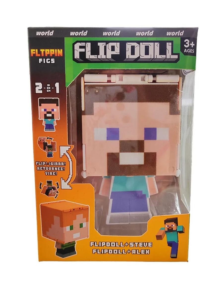 Детская фигурка-оборотень Minecraft Стив и Алекс 2в1 (A111)