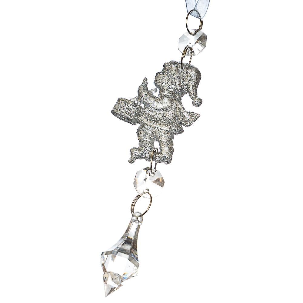 Новогодняя подвеска Elisey Серебряный барабанщик 12 шт. (018NR/silver)