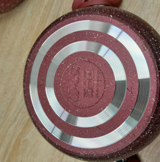 Набір каструль OMS з антипригарним покриттям 6 пр. Червоний (3027-red) - фото 4 Набір каструль OMS з антипригарним покриттям 6 пр. Червоний (3027-red) - фото 4