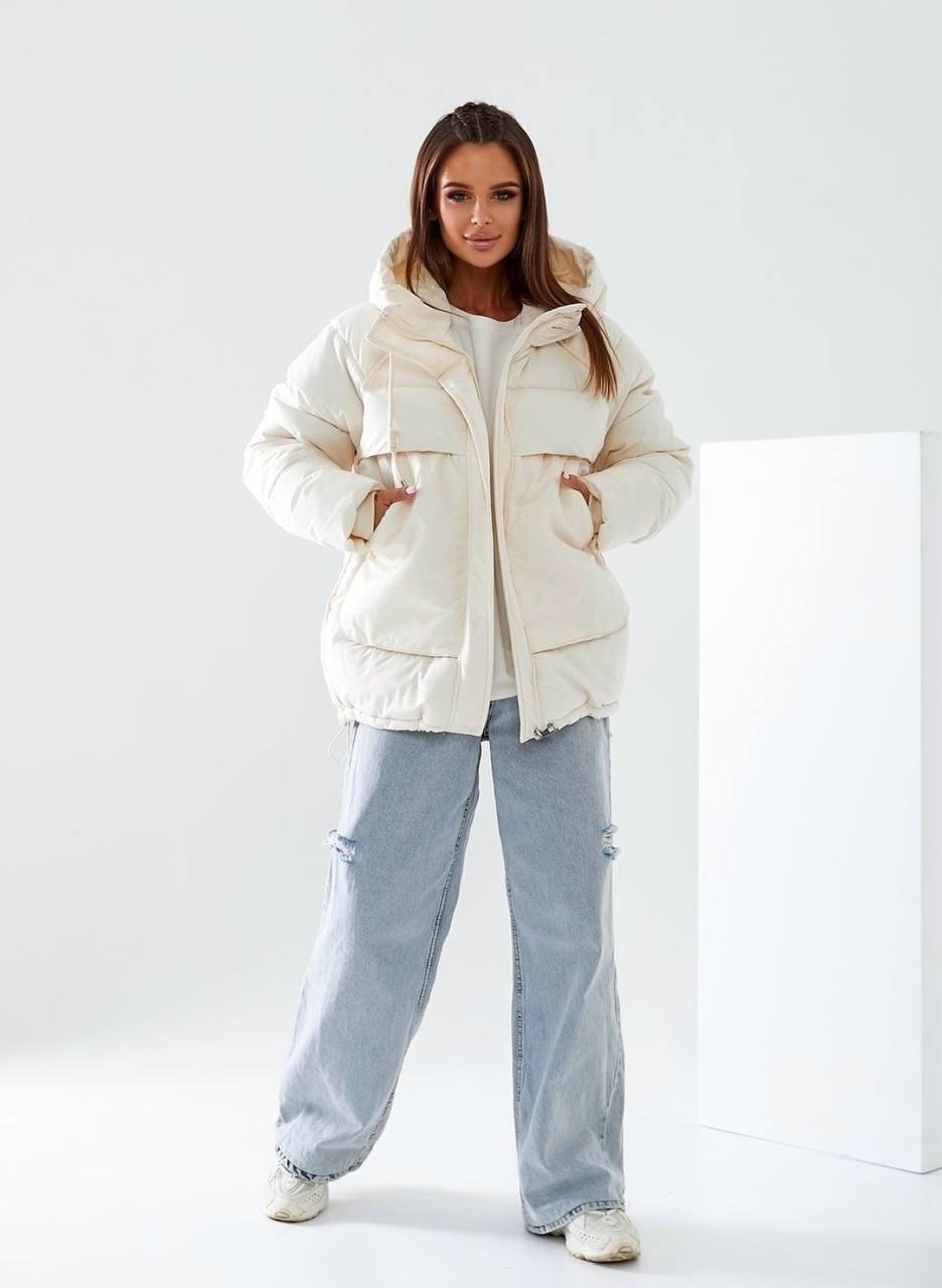 Куртка женская еврозима до -15°С XL Молочный (OV-9206ML-XL) - фото 4 Куртка женская еврозима до -15°С XL Молочный (OV-9206ML-XL) - фото 4