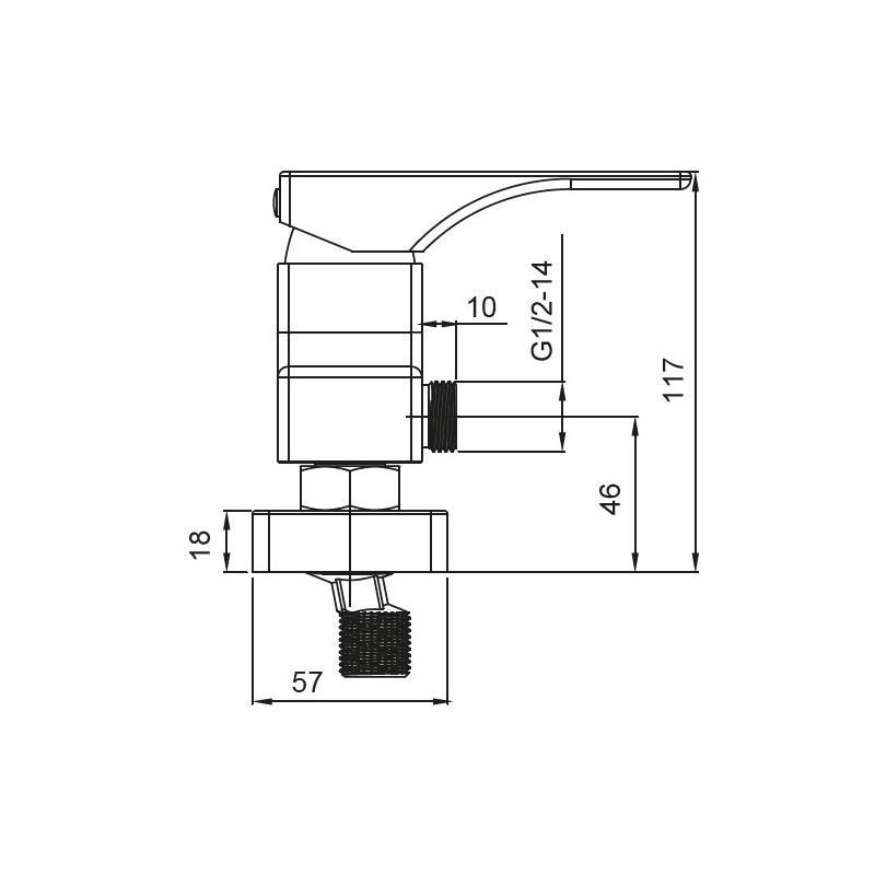 Смеситель для душа KOER KB-30010-05 Черный (KR3487) - фото 2