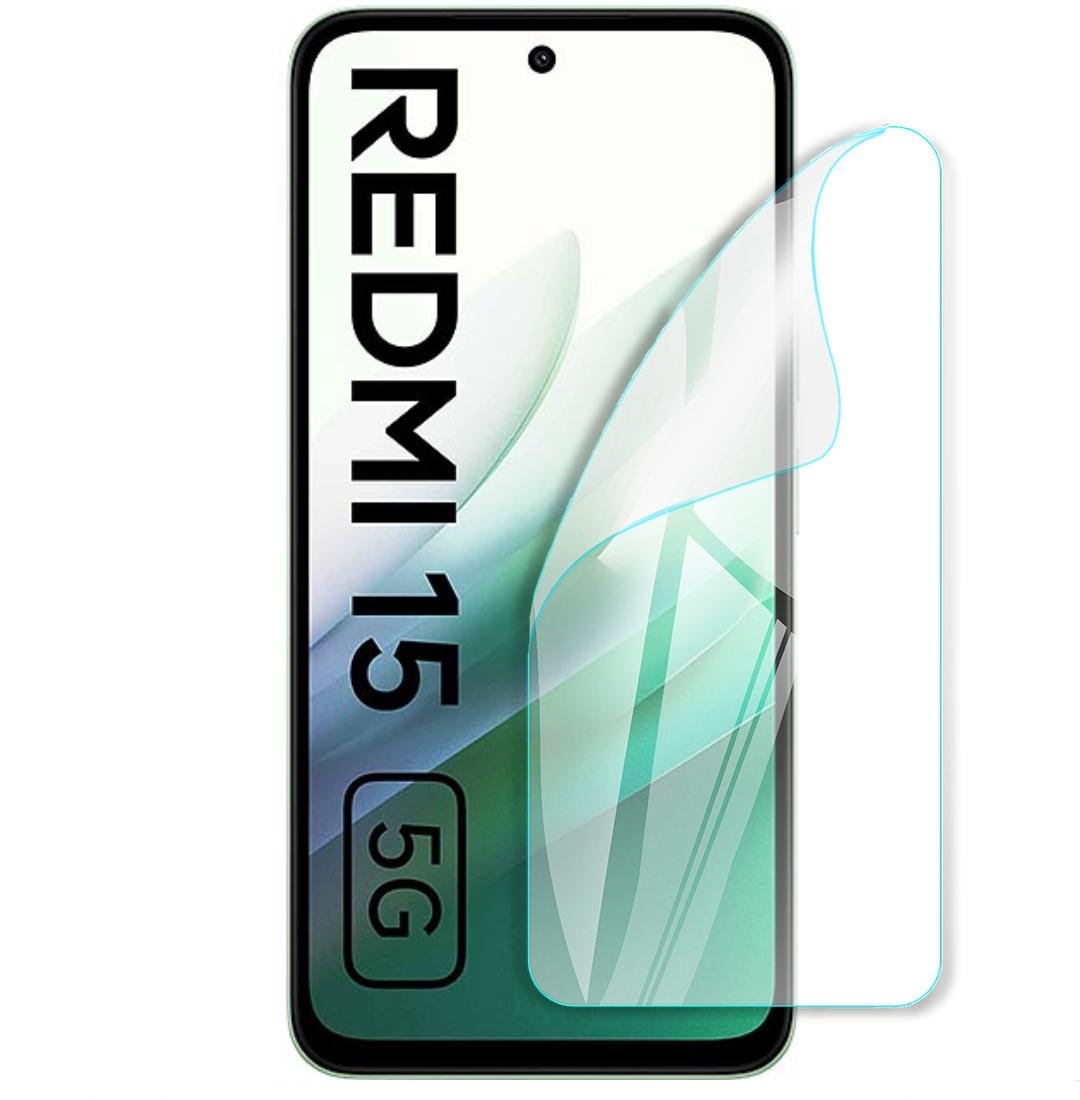 Защитная полиуретановая глянцевая пленка Heavy Armor на экран смартфона Xiaomi Redmi 15 5G (PF-H02SNG-003-291)