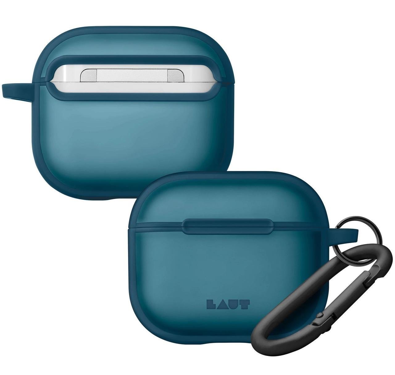 Чехол для наушников с карабином Laut HUEX Case for AirPods 3, Indigo (L_AP4_HX _BL)