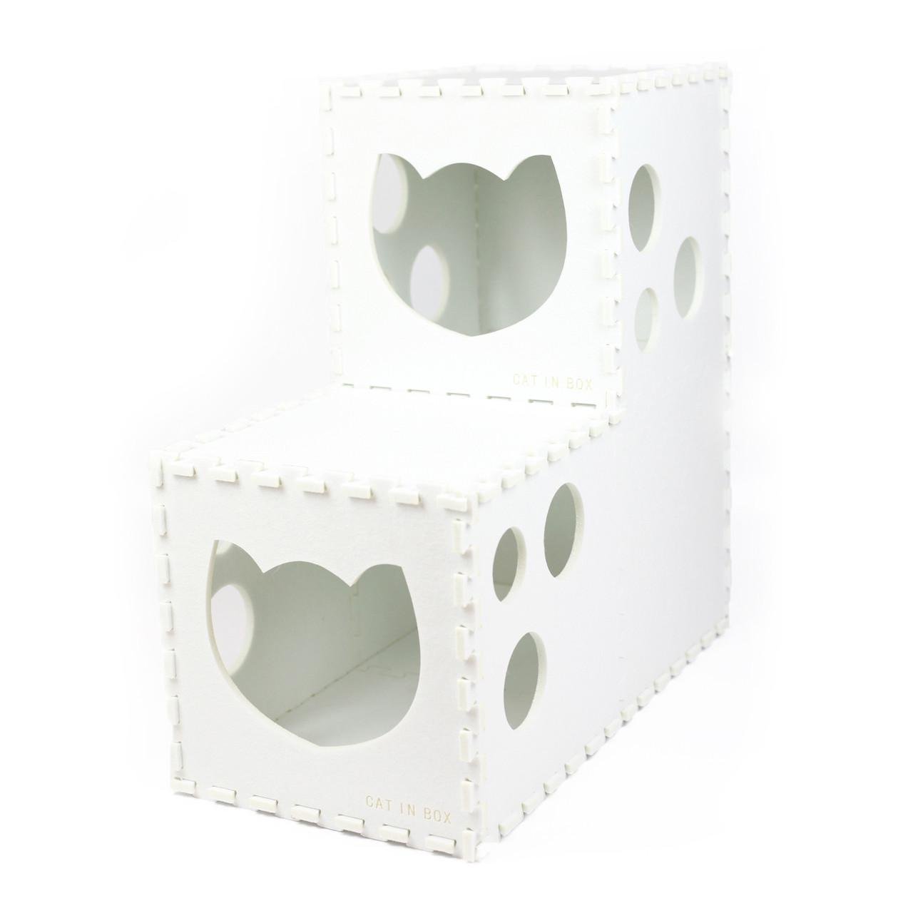 Домик-туннель трансформер для котиков CAT IN BOX Белый (2001614513) - фото 1 Домик-туннель трансформер для котиков CAT IN BOX Белый (2001614513) - фото 1