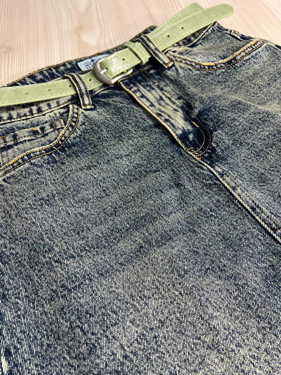 Спідниця жіноча джинсова ZJY 68005 довжина нижче коліна бічні розрізи р. 34 Синій/Зелений (3810) - фото 4 Спідниця жіноча джинсова ZJY 68005 довжина нижче коліна бічні розрізи р. 34 Синій/Зелений (3810) - фото 4