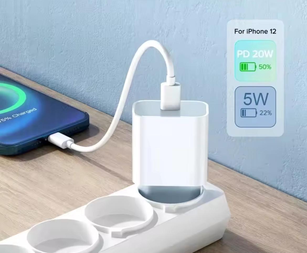 Быстрая зарядка Туре C Lightning 20W (2800729440) - фото 2 Быстрая зарядка Туре C Lightning 20W (2800729440) - фото 2