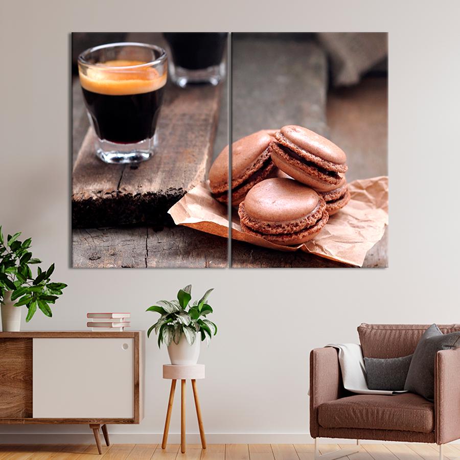 Настенний декор Изысканный десерт кофейные макаруны 165x122 см (A333-2)