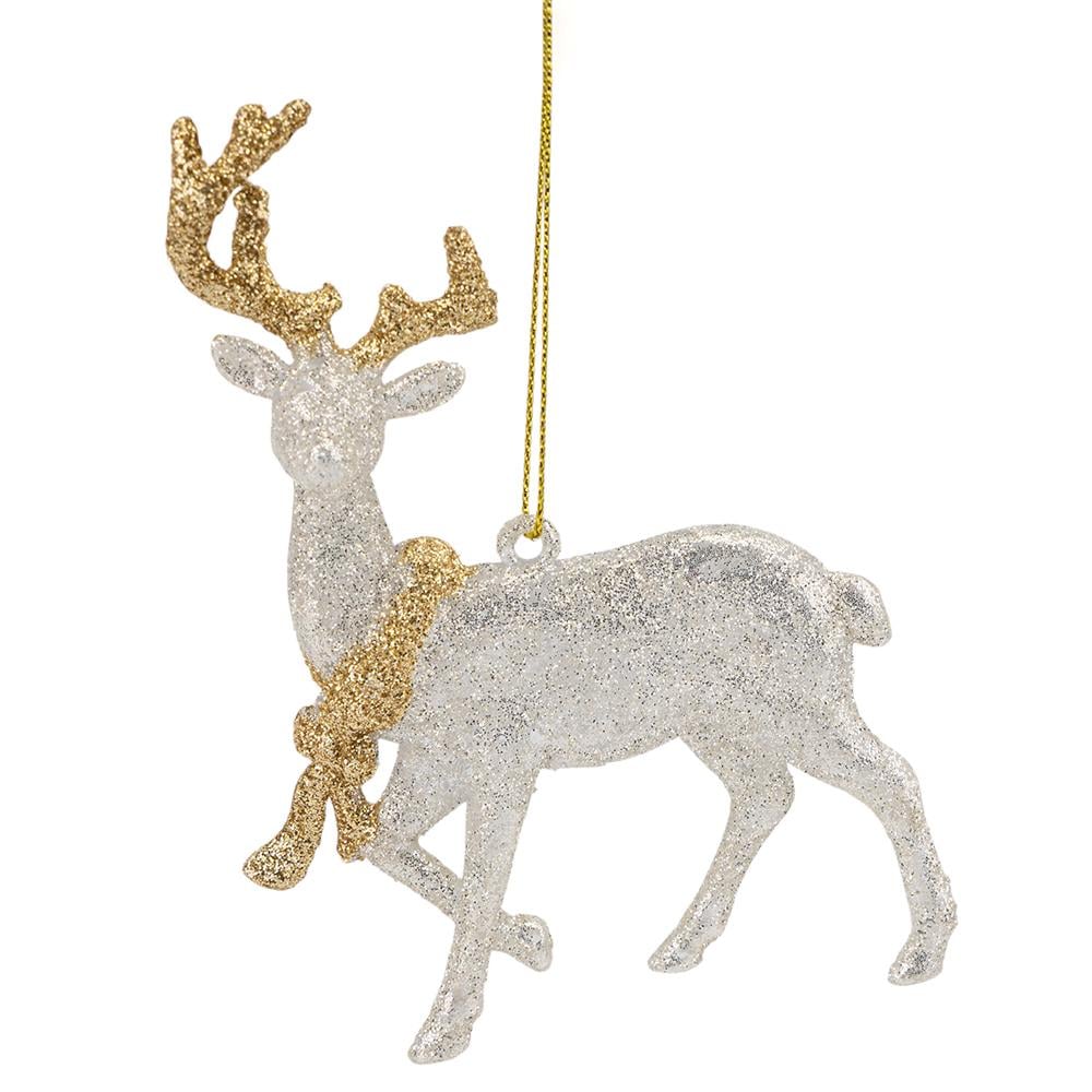 Игрушка на елку Elisey Благородный олень 12,3 см Серый (NH-106-K-127)
