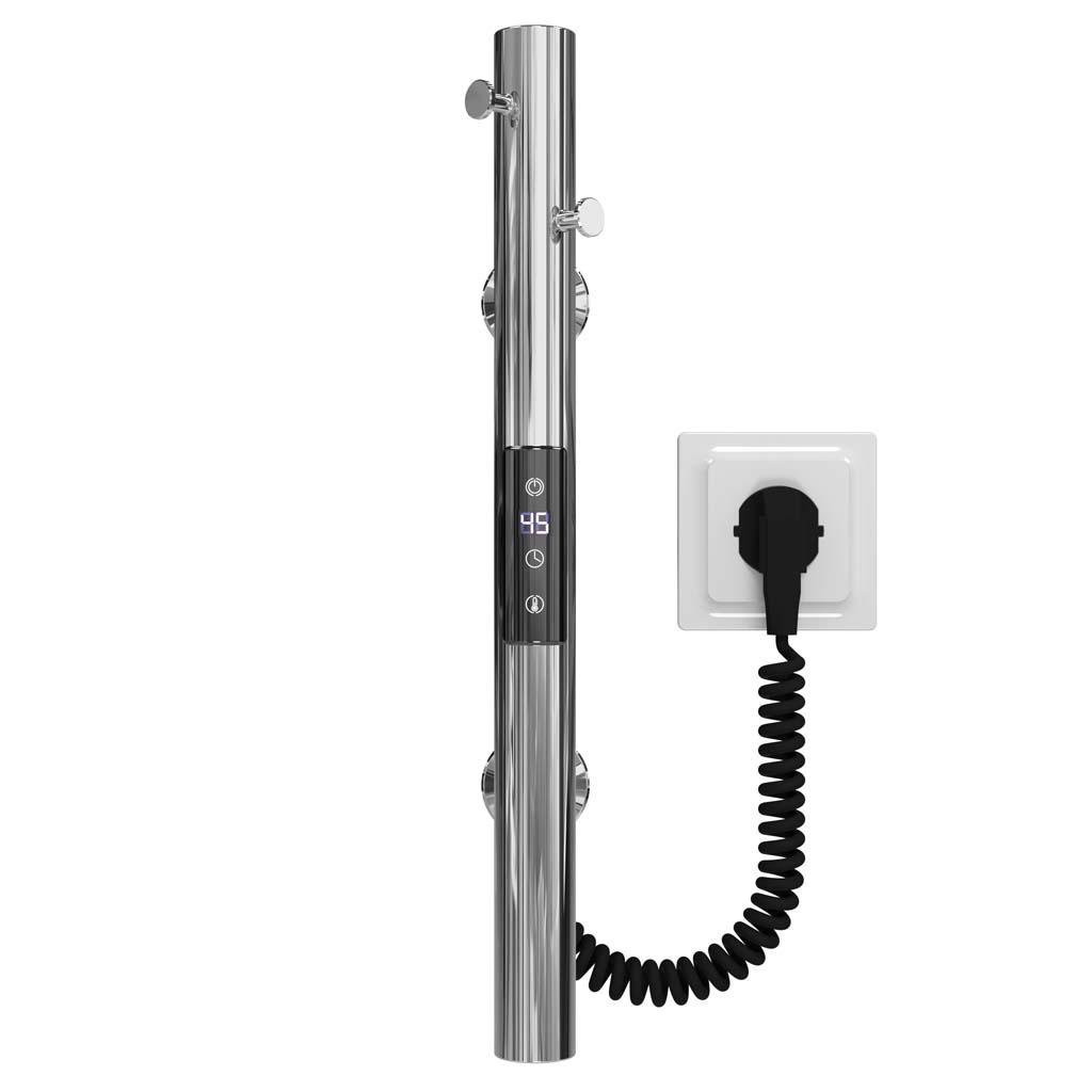 Полотенцесушитель электрический HeatPro Clio 400x30 мм полированный (CH-CL40030EC)