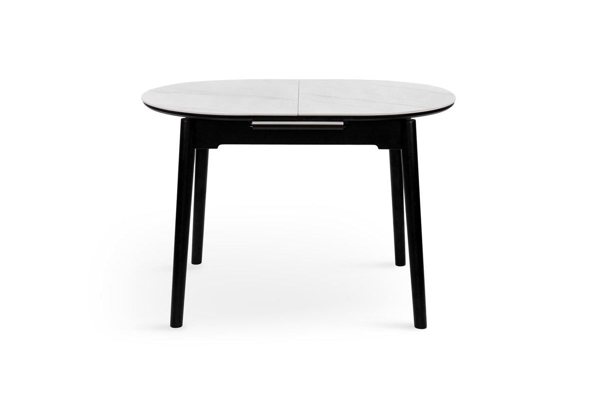 Стол обеденный Микс Мебель 1100/1400х750 мм Черно-белый (XS-1309)