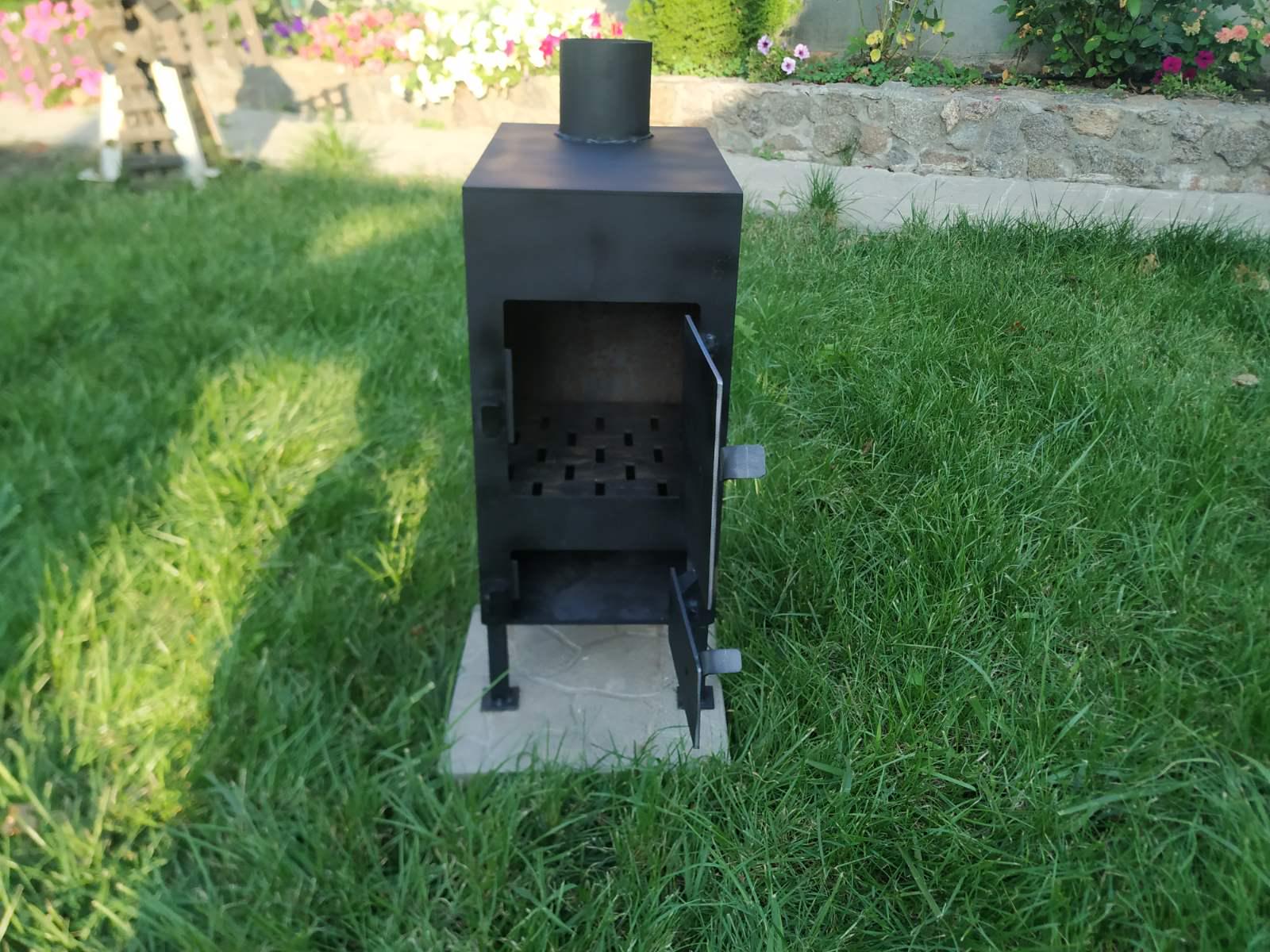 Піч буржуйка АЛВАНІ 30 кг 4 мм 24,5х39х45 см (270633) - фото 4