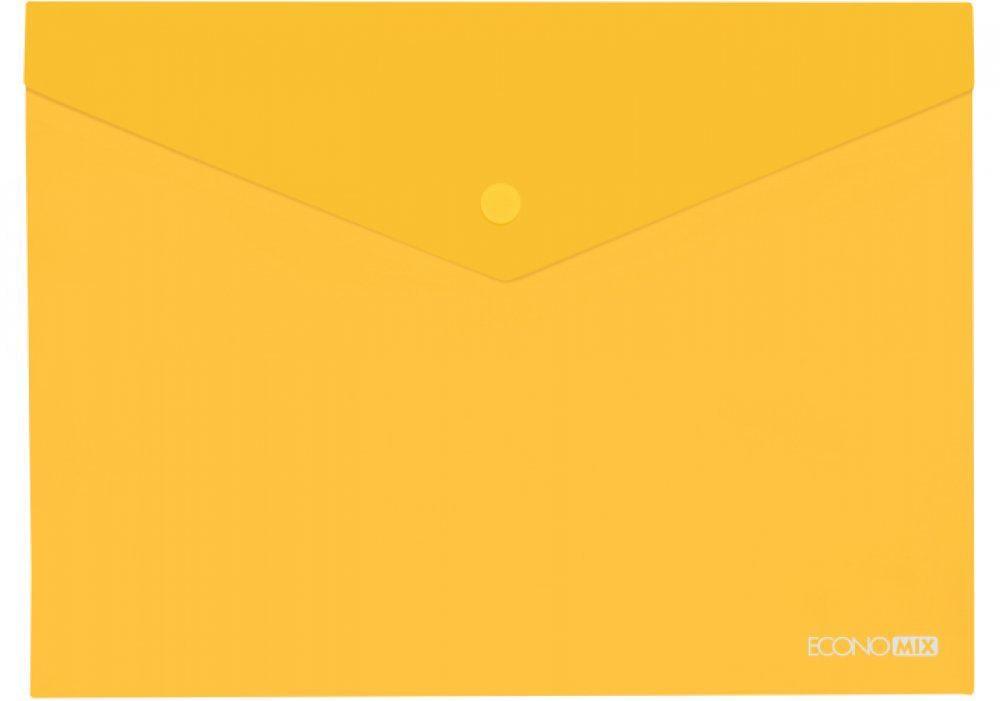 Папка-конверт Economix на кнопке B5 Желтый (E31302s-05)