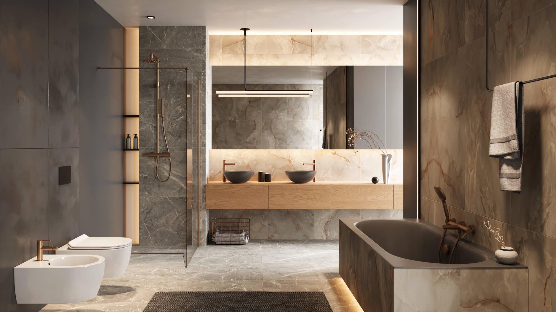 Смеситель на борт ванны Excellent PI Медный матовый (AREX.1234CB) - фото 2 Смеситель на борт ванны Excellent PI Медный матовый (AREX.1234CB) - фото 2