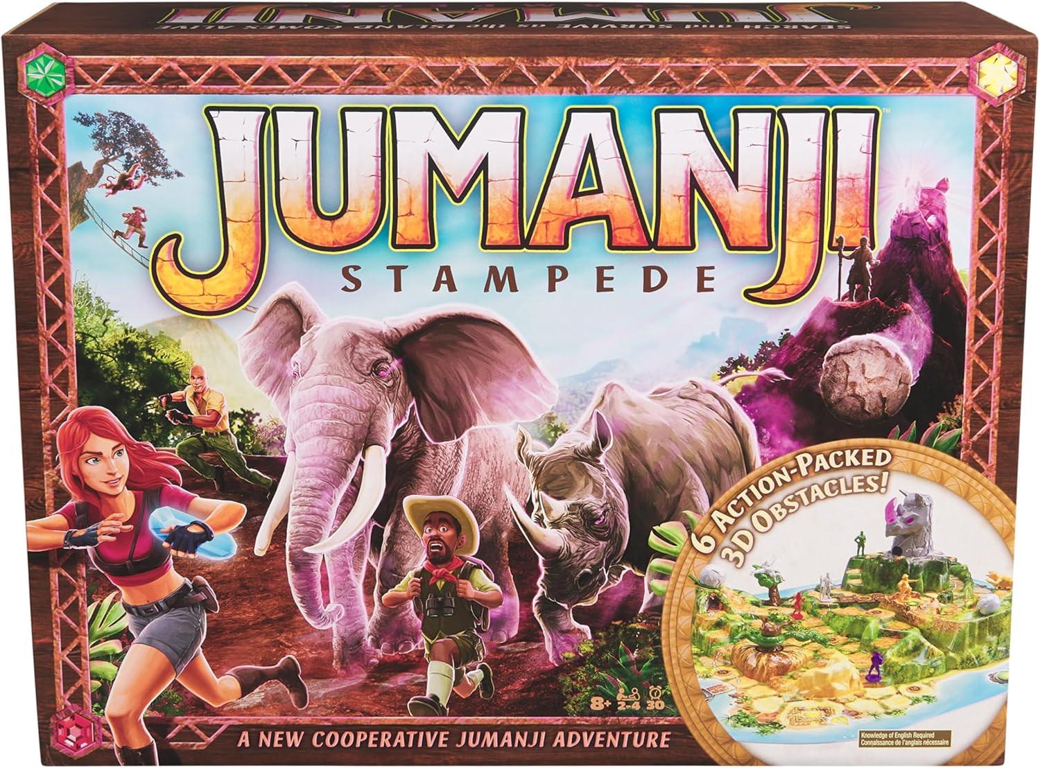 Настольная игра Spin Master Jumanji Stampede 3D Adventure Board Game (TG13)