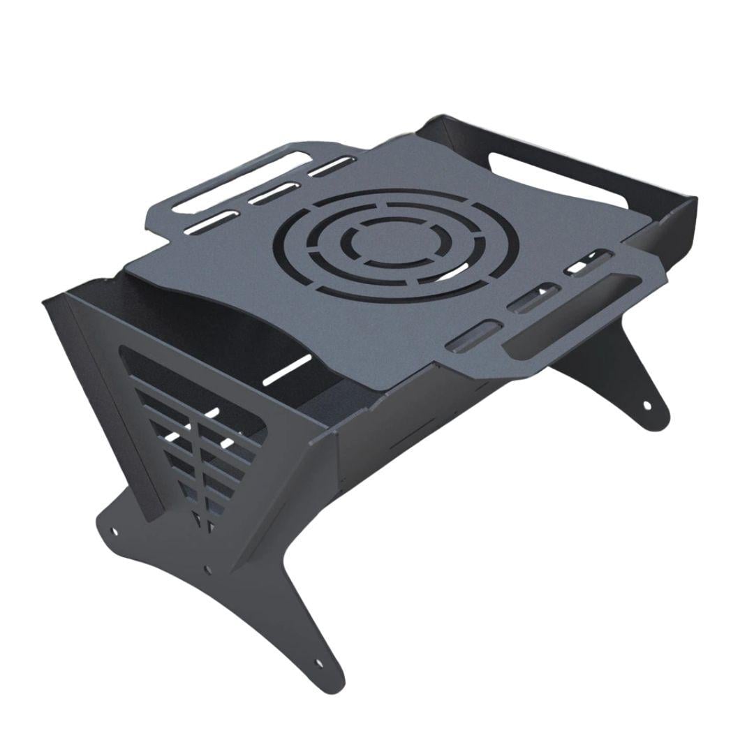 Мангал-гриль Carino Mix V2 разборной с грилем 540х445х277 мм металл 3 мм без покрытия (MV54)