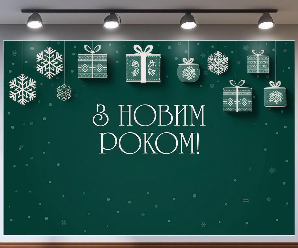 Баннер-фотозона Новый год 300x200 см №46342