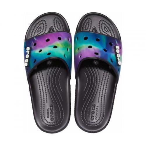 Шльопанці чоловічі утеплені Crocs Classic Slide Out of This World р. 42-43 Чорний (8555) - фото 7