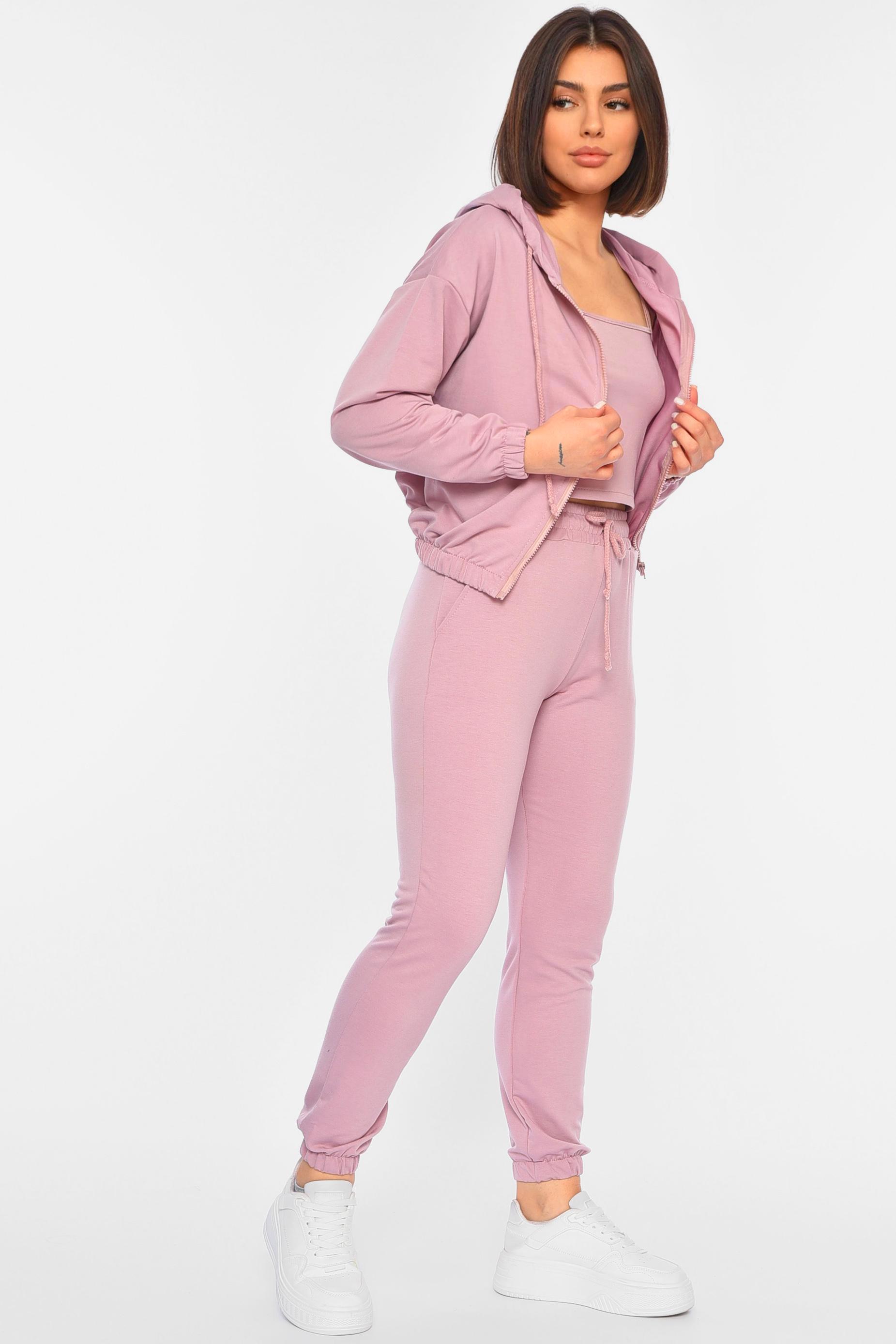 Спортивний костюм жіночий 3-ка р. 44-46 Бузковий (190905) - фото 2 Спортивний костюм жіночий 3-ка р. 44-46 Бузковий (190905) - фото 2