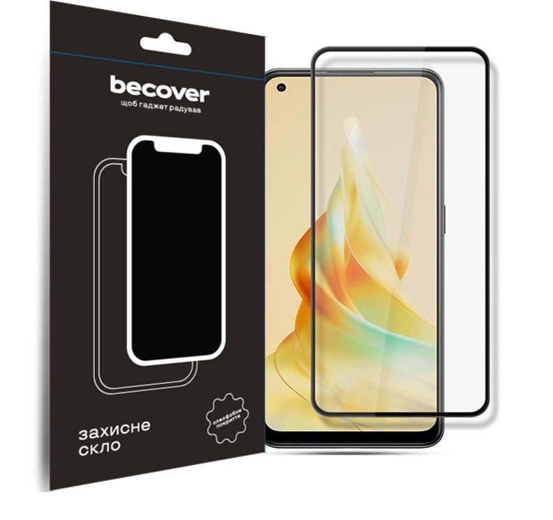 Захисне скло BeCover для Oppo Reno8 T Black (709771)