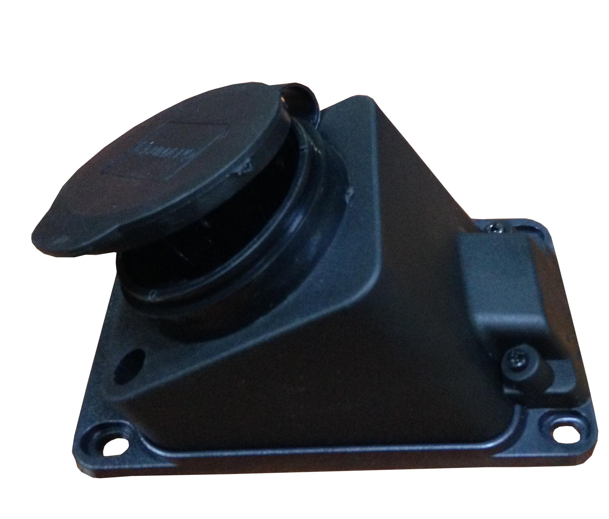 Колодка одинарная с крышкой LUMANO Waterproof с/з IP44 16AARCTIC