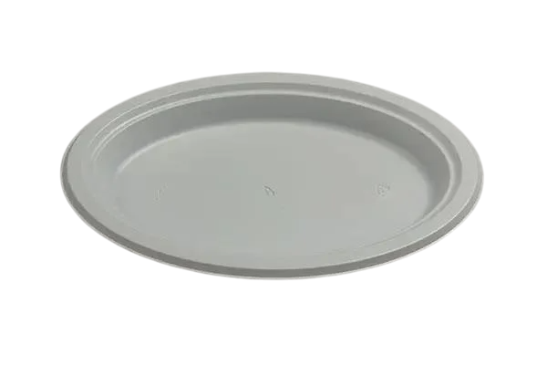 Одноразовая тарелка овальная премиум пластиковая 260 мм 50 шт. Белый (DT-0001)