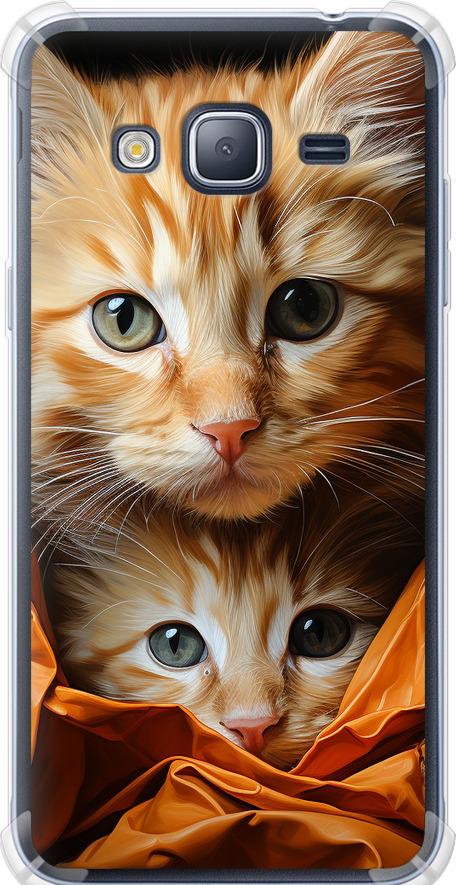 Чехол на Samsung Galaxy J3 Duos (2016) J320H Котики 2 (5664sp-265-42517)