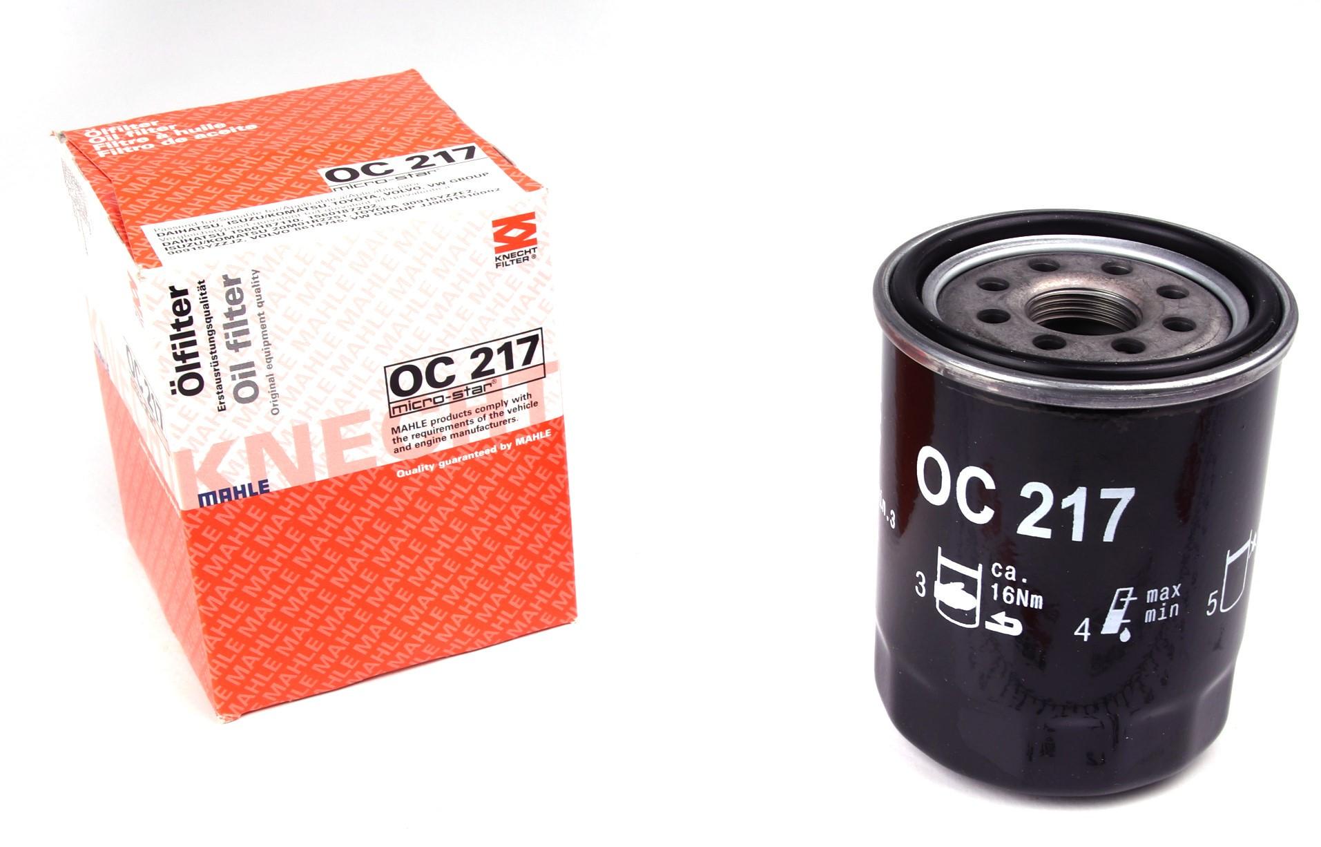 Фильтр масляный KNECHT для Toyota Avensis 2,0 00-/Celica 1,6-2,0 87- замінено (OC 218 (OC 217)
