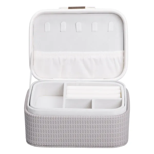 Ящик-органайзер для украшений 19х11,5х8 см Серый