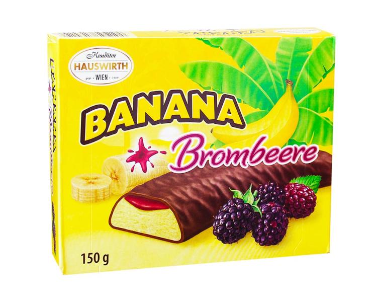 Конфеты банановое суфле Hauswirth Banana Brombeere c ежевикой 150 г