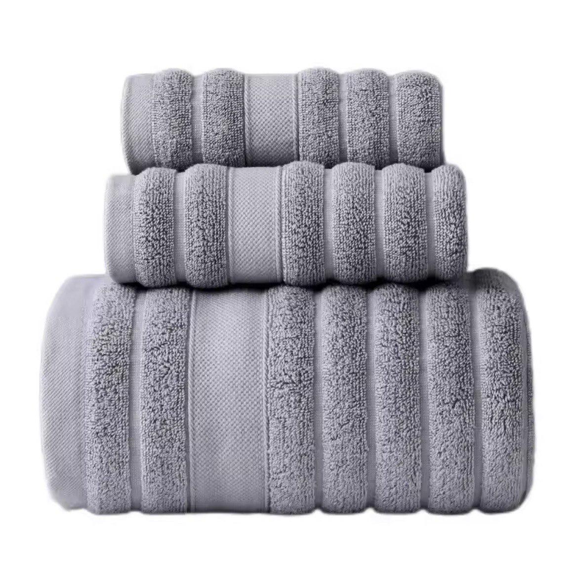 Набор полотенец Soft Strip 3в1 140х70 см/74х34 см/74х34 см Серый (NR3in1GrayStrip) Набор полотенец Soft Strip 3в1 140х70 см/74х34 см/74х34 см Серый (NR3in1GrayStrip)